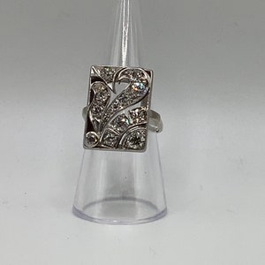 Halley's Comet Motif 18KT White Gold 2.10CTTW Diamond Ring