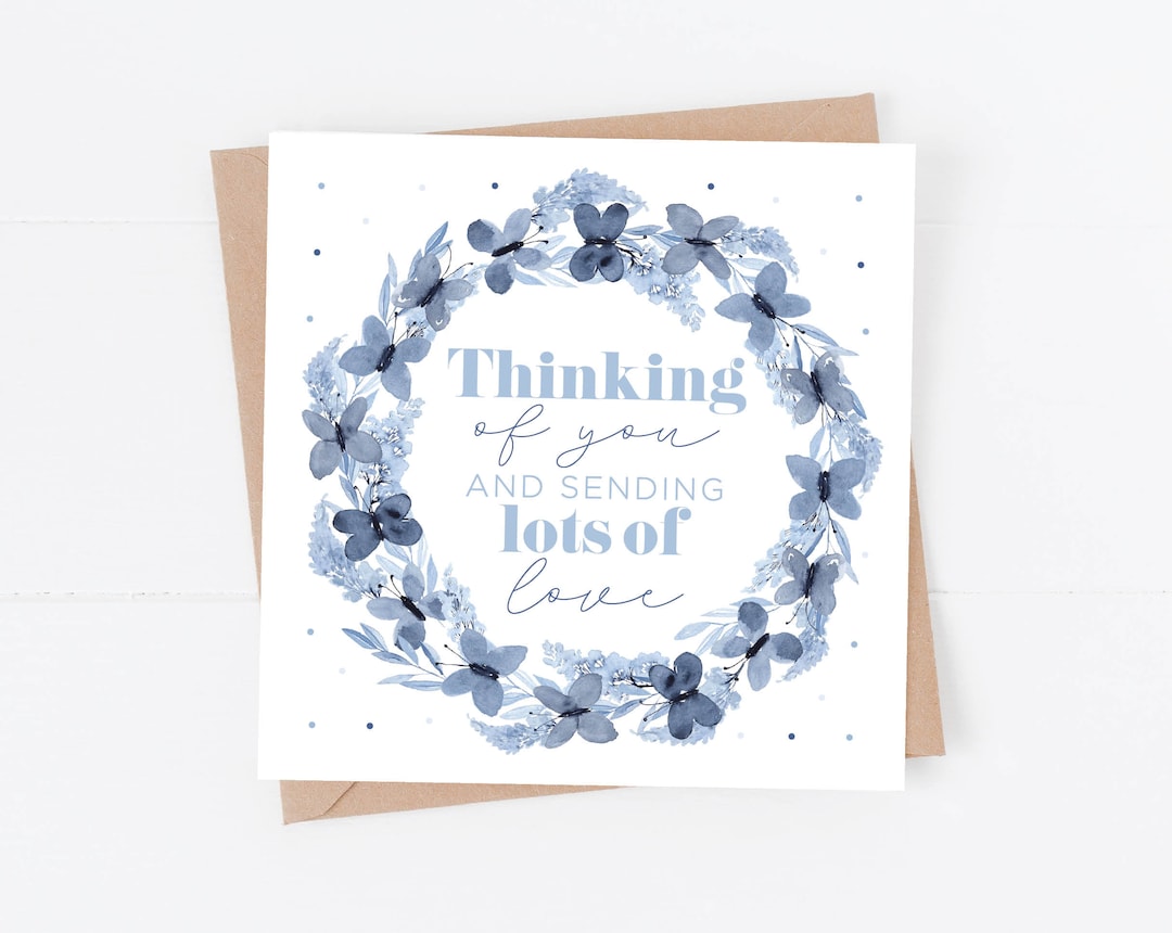 Thinking of You Card | Sympathy Card | Sending Lots of Love | Card for ...
