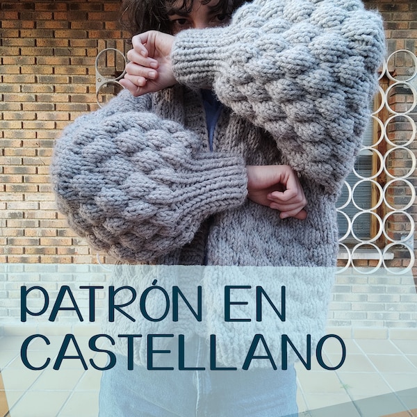 Patrón Español · Chaqueta La Tablía · Knitting · Dos agujas · Palitos · PATRÓN CASTELLANO ESPAÑOL