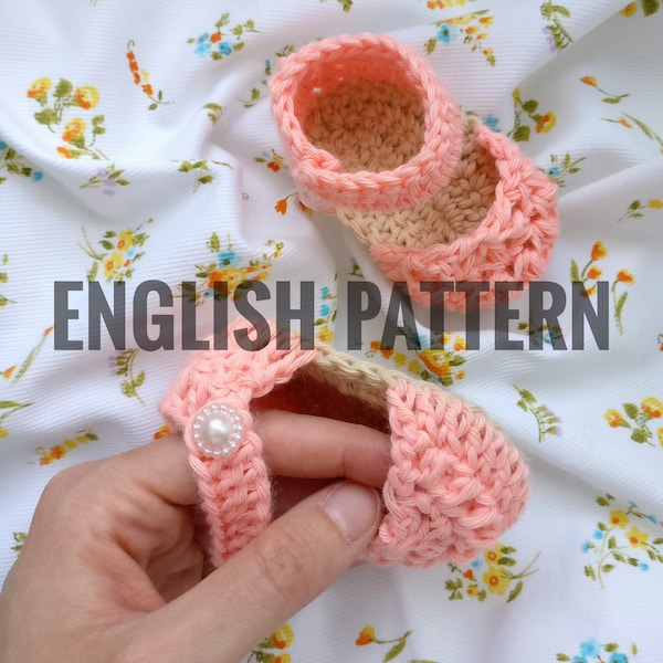 Baby Sandals Pattern · Greta Sandals · Crochet · Ganchillo · ENGLISH PATTERN