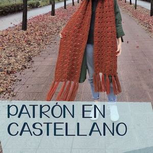 Patrón Español · Bufanda Magosta · Tricô · Dos agujas · Palitos · PATRÓN CASTELLANO ESPAÑOL
