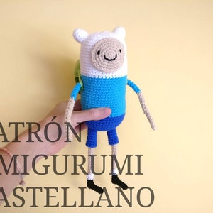 Patrón Amigurumi · Finn El Humano · Crochet · Ganchillo · PATRÓN CASTELLANO ESPAÑOL