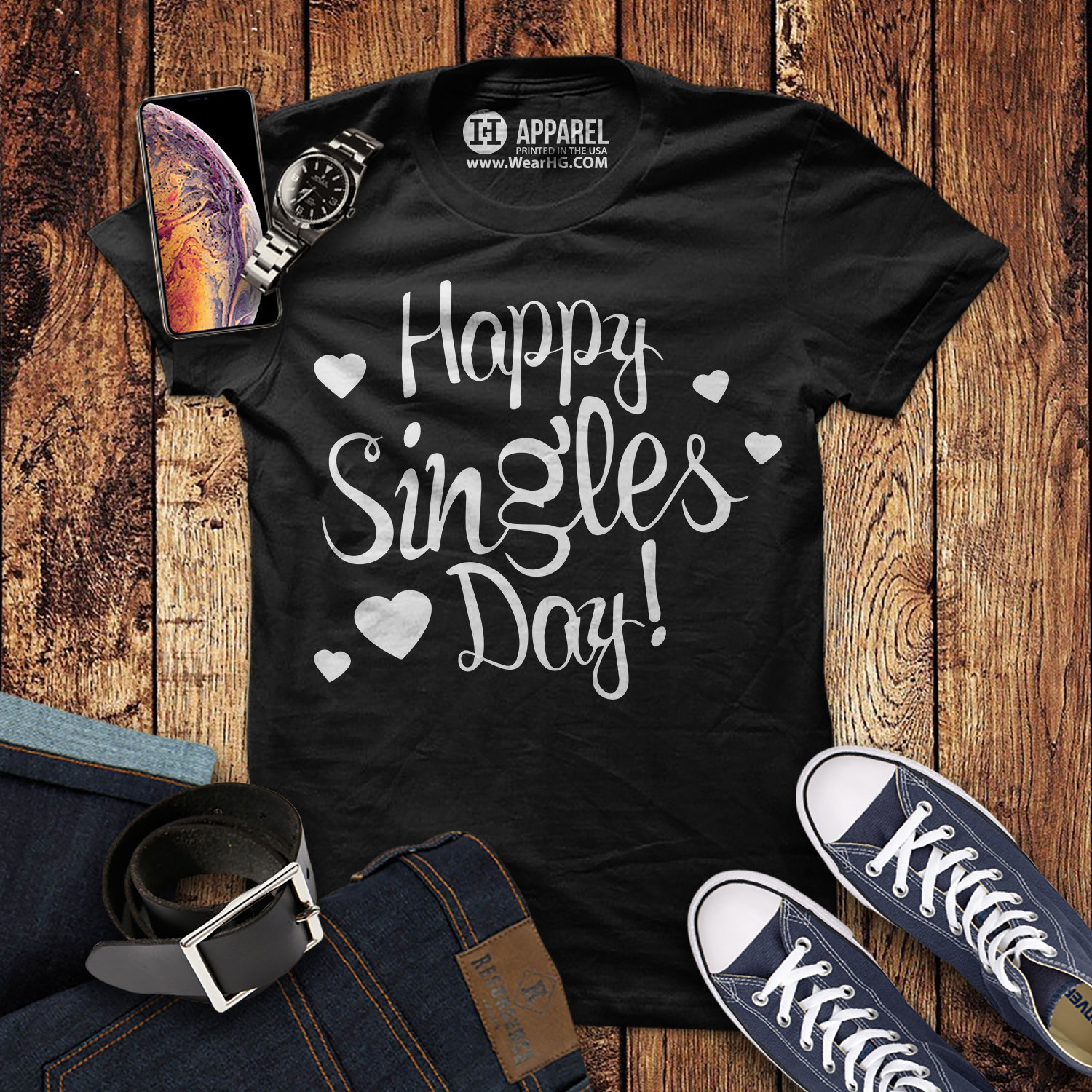 Happy Singles Day Shirt Anti Valentines Day T-Shirt Funny ...