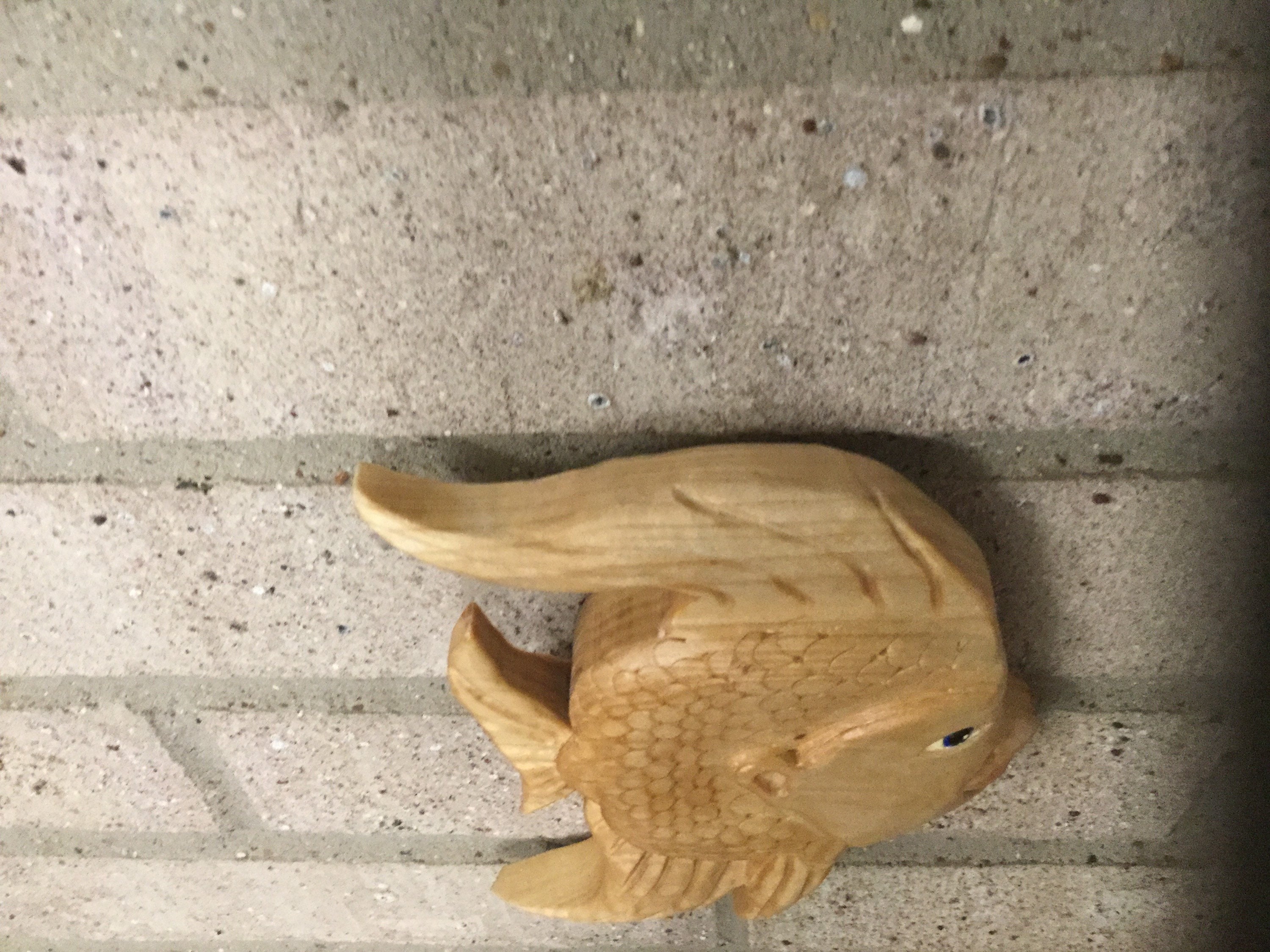 Whimsical fish wood spirit fish hand carved fish wall art Etsy