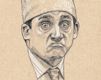 IMPRESIÓN - Michael Scott "Da Belle of Da Ball" - The Office - Prison Mike - Impresión de fan art