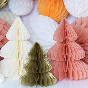 Sparkling paper  18&quot; / 45cm  Christmas tree honeycomb decoration / hanging  / christmas decor/ party decorations / new year / holiday decor
