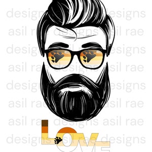 Bear Brotherhood Pride Love Man Beard PNG Digital Download Sublimation