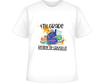 4th Grade PNG Digital Download Sublimation