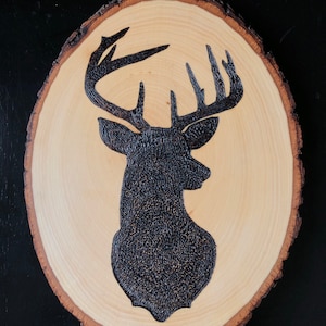 Deer Wood Burns, Fathers Day Gift, Wood Designs, Wood Burning Art, Burned  Sign, Pyrography, Zentangle Art, Wood Wall Décor, Animal Wood, Zen 