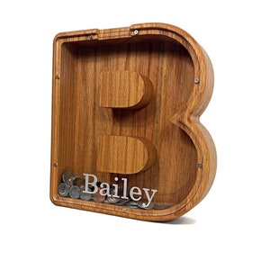 Kids Birthday Gift, Boys Piggy Bank, Girls Piggy Bank, Coin Bank, Personalized Bank, Baby Shower Gift, Newborn Gift, Wood Kids Gift