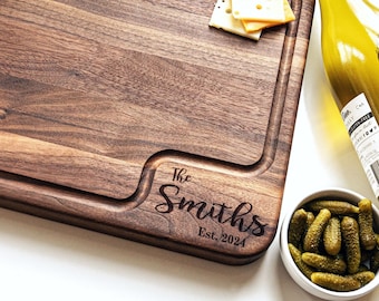 Personalized Father's Day Gift, Chopping Block for Dad, Useful Gift for Him, BBQ Grill Kitchen Cutting Board, Wood Gift Ideas