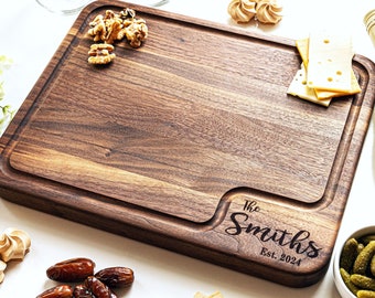 BBQ Cutting Board, Valetines Gift for Him, Personalized Chopping Block, Mens Cutting Board, Heavy Duty Barbecue Board, For Dad from Kids,
