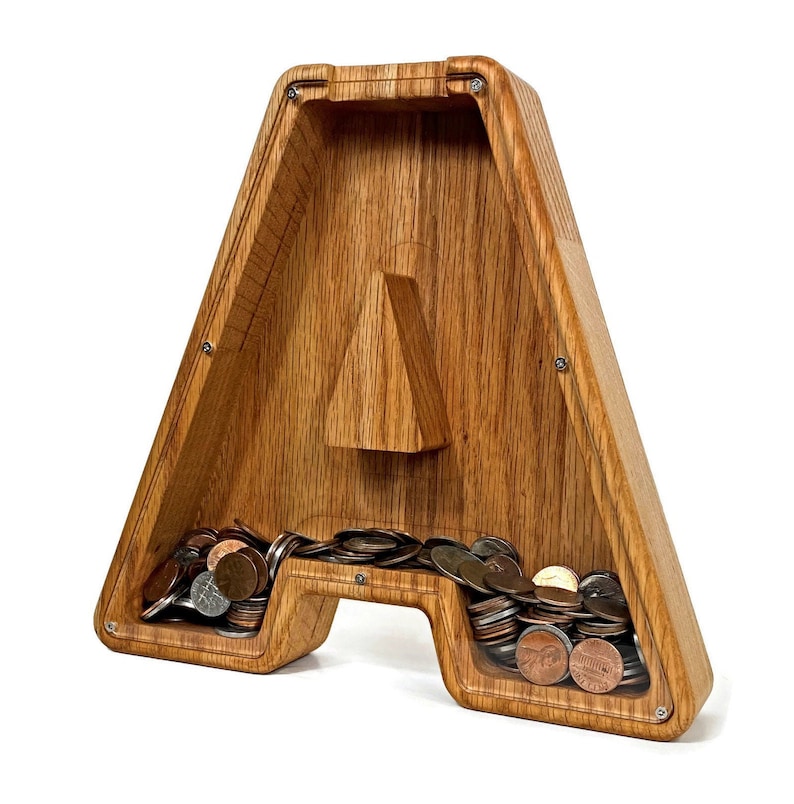 Personalized Boys Piggy Bank Wood Gift for Kids Neutral Baby Etsy