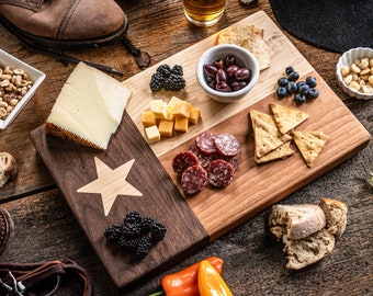 Texas Flag Chopping Block, Wooden Cutting Board, Grill Accessory, BBQ Board, Anniversary Gift, Housewarming Gift