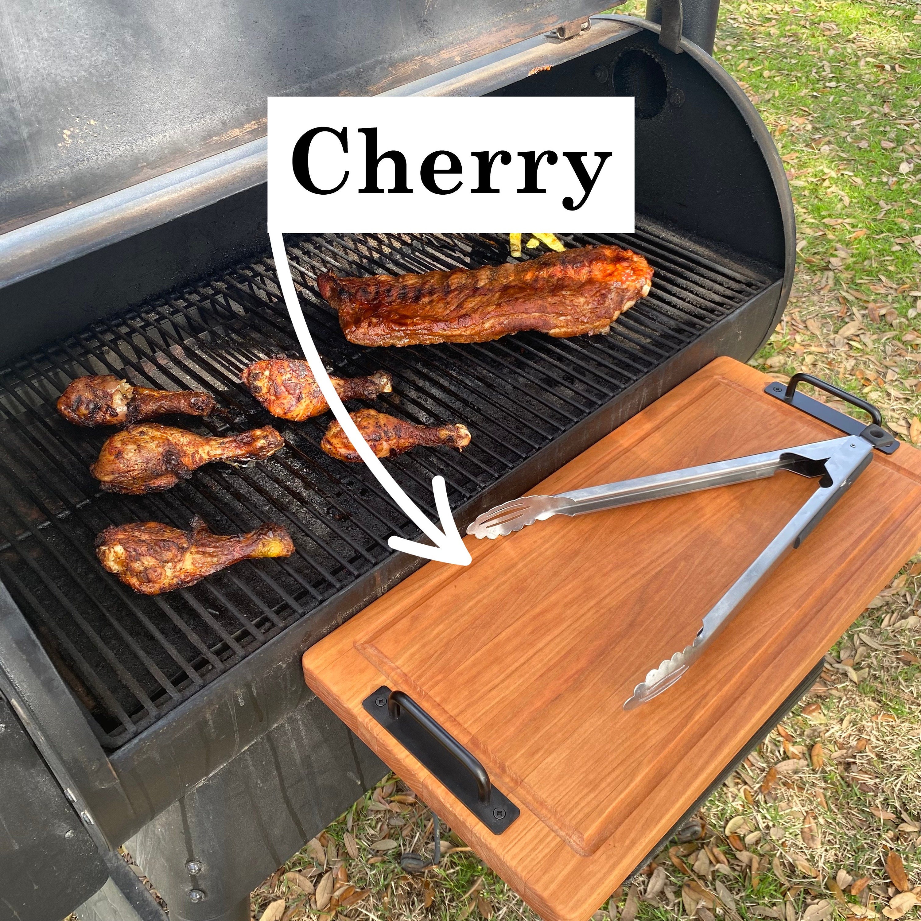 Large Cutting Board,BBQ Pit Accessory, Grilling Board, Pellet Smoker Board, Serving Tray,  Mens Cutting Board