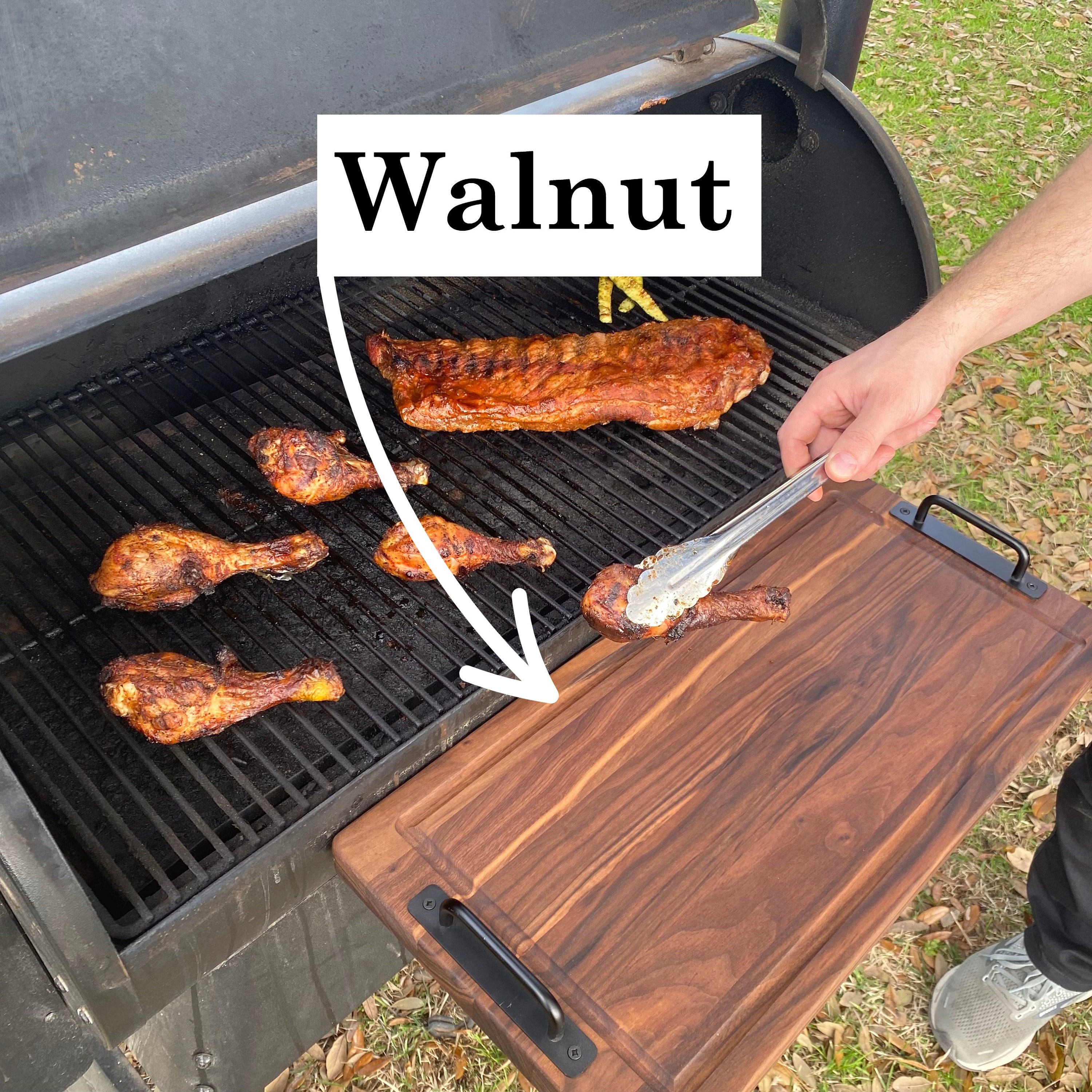Large Cutting Board,BBQ Pit Accessory, Grilling Board, Pellet Smoker Board, Serving Tray,  Mens Cutting Board