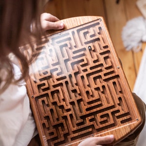 Wood Board Game, Travel Game, Maze Game, Kids Toy, Lobby Toy, Waiting Room, Classroom Game, Teacher Gift, ADD Game, Wood Board game