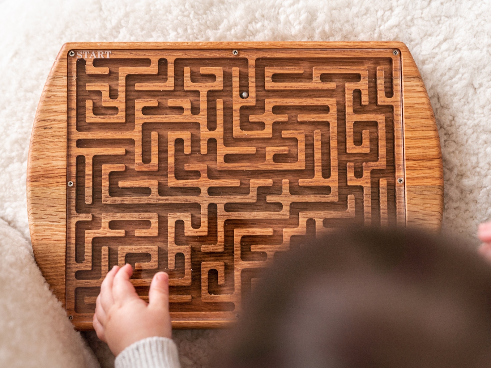 Wood Kids Maze Game Children Gift Marble Maze Game Birthday Etsy