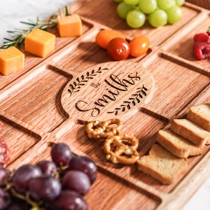 Personalized Event Tray with Handles, Summertime Backyard BBQ Board, Poolside Serving Tray, Campfire S'more Platter, Finger Food Board