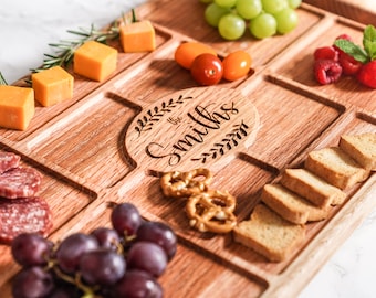 Personalized Charcuterie Plank, Custom Engraved Charcuterie Board, Charcuterie Board with Handles