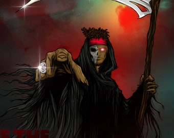 Mahomes Grim Reaper Poster
