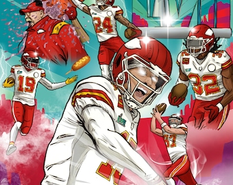 Chiefs Championship Mural 2023 (XL Fine Art Print)