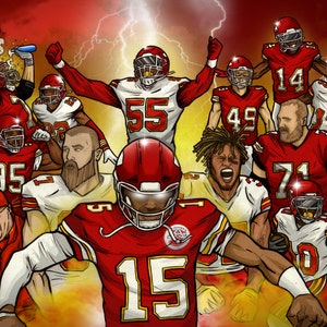 Kansas City Chiefs 2019-2020 Lagmålning