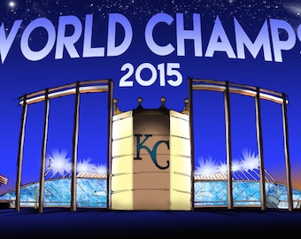 Kansas City Royals World Champs 2015 Poster