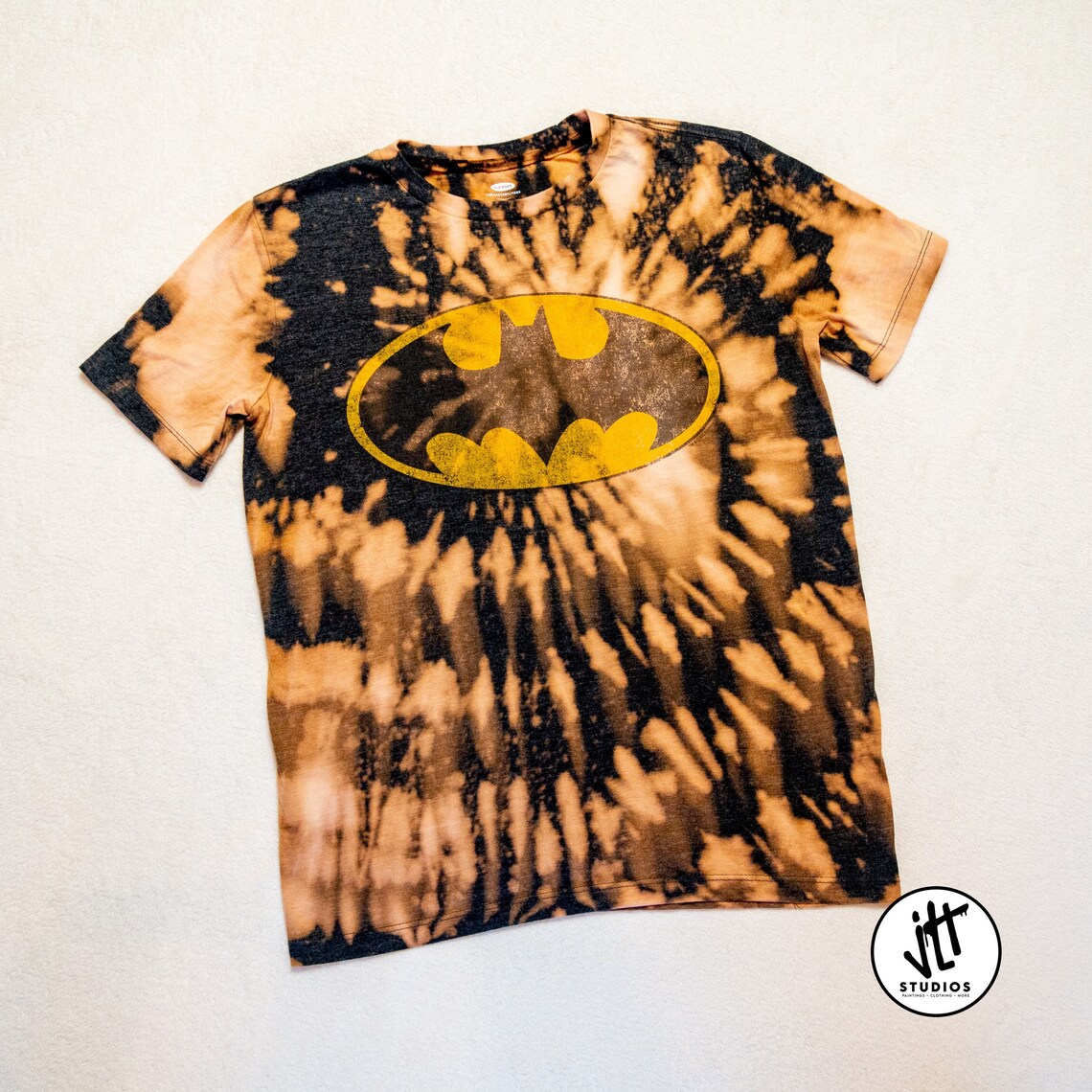 batman tie dye shirt