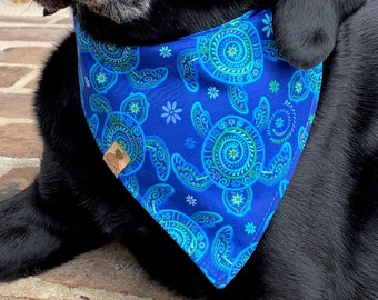 Beach Dog bandana tropical banana pet gift sea turtle summer dog bandana tropical dog scarf ocean dog scarf summer scarf ocean turtle scarf