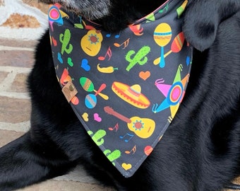 Cinco de mayo Dog bandana Pinata Dog bandana piñata dog scarf cinco de mayo dog gift monogrammed dog bandana taco gift embroidered dog gift