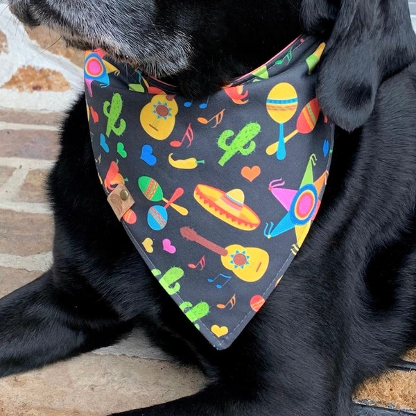 Cinco de mayo Dog bandana Pinata Dog bandana piñata dog scarf cinco de mayo dog gift monogrammed dog bandana taco gift embroidered dog gift