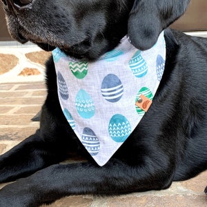 Easter Dog bandana easter bandana pastel dog bandana easter dog scarf spring dog bandana personalized dog gift monogrammed dog bandana