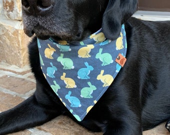 Easter Dog bandana easter bandana pastel dog bandana easter dog scarf spring dog bandana personalized dog gift monogrammed dog bandana