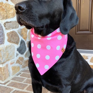 Spring Dog bandana spring dog gift monogrammed pink dog bandana spring dog  spring dog scarf birthday bandana personalized dog