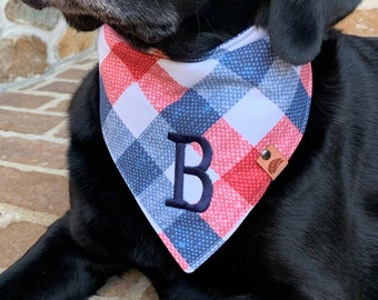 Patriotic Dog bandana fourth of July dog Memorial Day dog bandana patriotic dog bandana red white and blue dog bandana star dog bandana