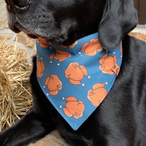 Thanksgiving Dog Bandana Thanksgiving Bandana Fall Dog bandana thanksgiving dog bandana monogrammed dog bandana Turkey dog turkey bandana