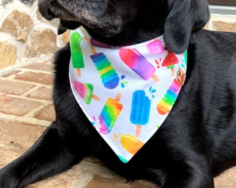 Dog bandana ice cream bandana popsicle scarf watermelon bandana summer dog bandana monogrammed dog bandana dog accessory summer dog gift