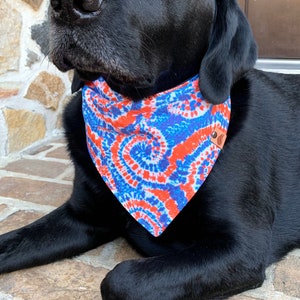 Dog bandana patriotic dog bandana Memorial Day bandana Fourth of July dog patriotic dog rock star dog patriotic dog scarf red white and blue