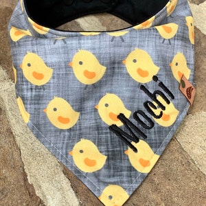 Easter Dog bandana easter bandana chick dog bandana easter dog scarf spring dog bandana personalized dog gift monogrammed dog bandana