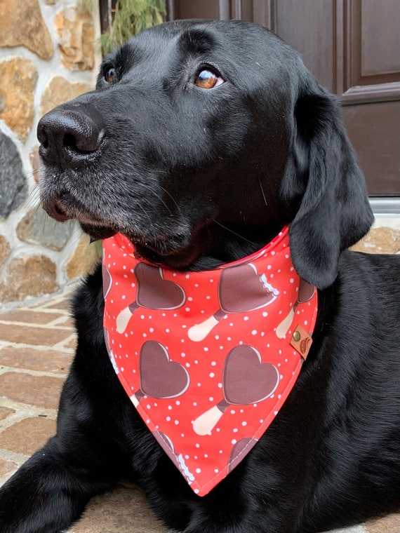 Valentine Dog Bandana Valentine Dog Gift Heart Dog Bandana - Etsy
