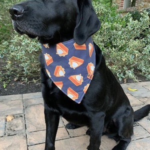 Thanksgiving Dog Bandana Thanksgiving Bandana Fall Dog bandana thanksgiving dog bandana monogrammed dog bandana pumpkin pie bandana image 1