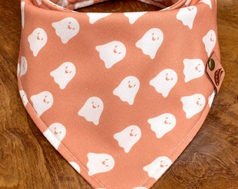 Fall Dog bandana fall pastel bandana dog gift modern fall dog bandana ghost bandana new puppy gift fall dog gift Halloween dog scarf