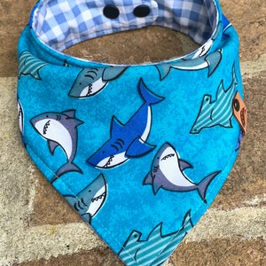 Shark Dog bandana personalized dog gift monogrammed dog bandana shark dog bandana shark dog bandana shark dog scarf dog gift summer dog