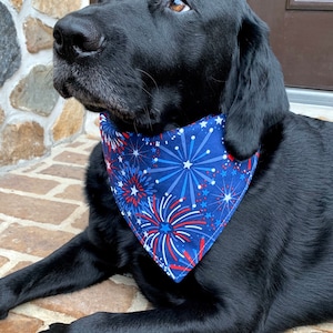 Hundehalstücher Mit US-Flagge – 2 Stück, Für Kleine Bis Große Hunde, 100% Polyester