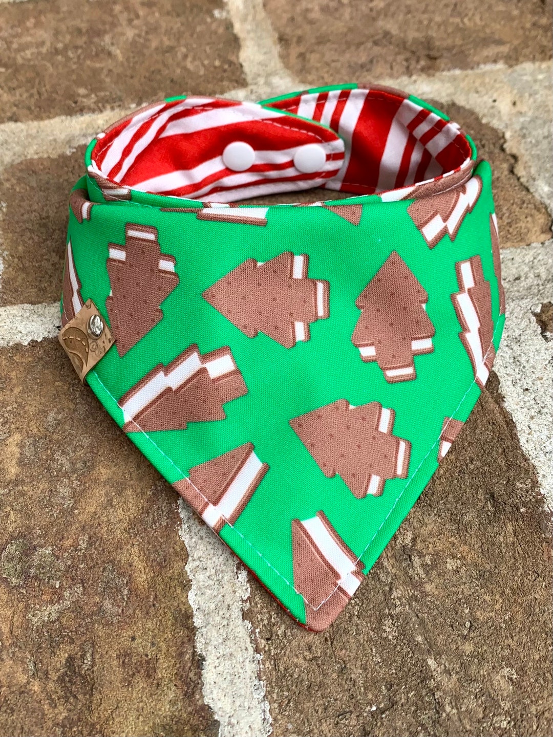 Christmas Dog Bandana Holiday Dog Bandana Monogrammed Dog Etsy