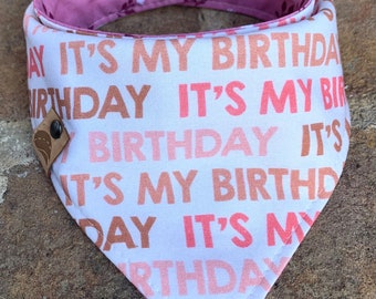 Birthday Dog bandana birthday dog gift monogrammed dog bandana new dog gift  birthday boy bandana spring dog scarf dog gift birthday bandana