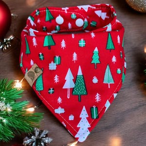 Christmas Dog bandana Christmas tree dog bandana monogrammed dog bandana christmas dog gift bandana holiday dog dog scarf christmas scarf