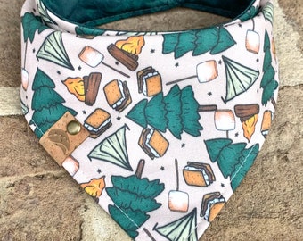 Camping dog bandana personalized dog gift puppy gift spring dog bandana mountain dog bandana camping bandana embroidered dog bandana new pup