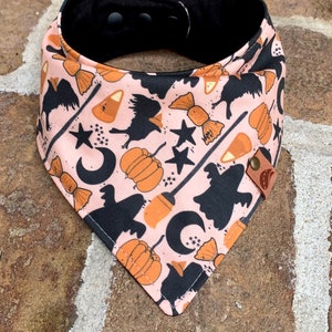 Halloween Dog bandana halloween scarf halloween dog gift pumpkin dog bandana dog costume  black and orange dog bandana candy corn bandana
